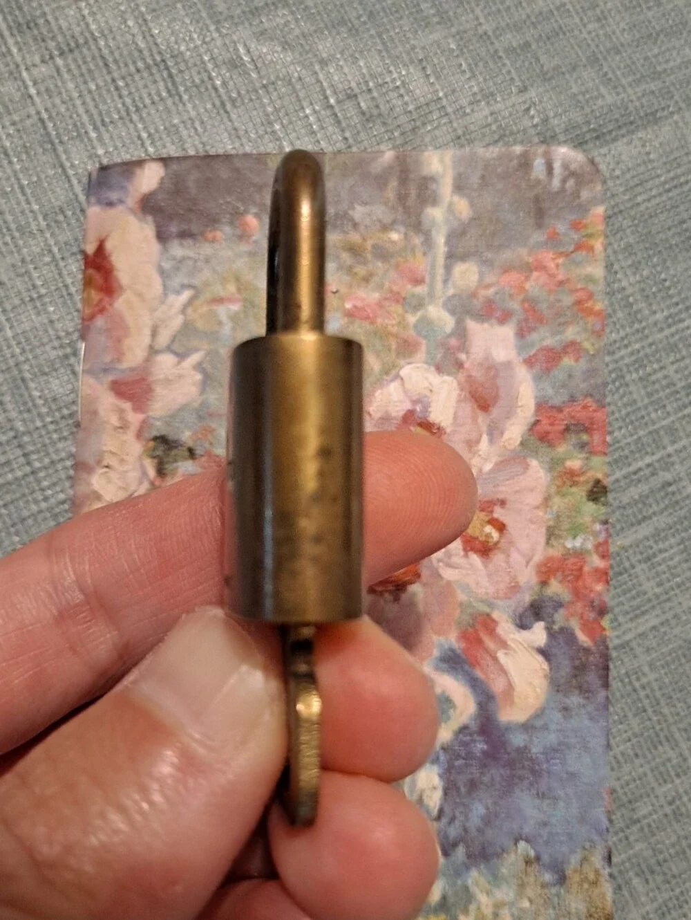 Louis Vuitton Brass Gold-Tone Lock With Key